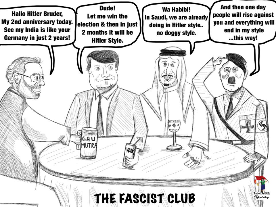 [Cartoon] The Fascist Club in conversation with Hitler – Rebel Politik