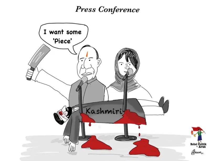 Cartoon] Kashmir: Press Conference – Rebel Politik