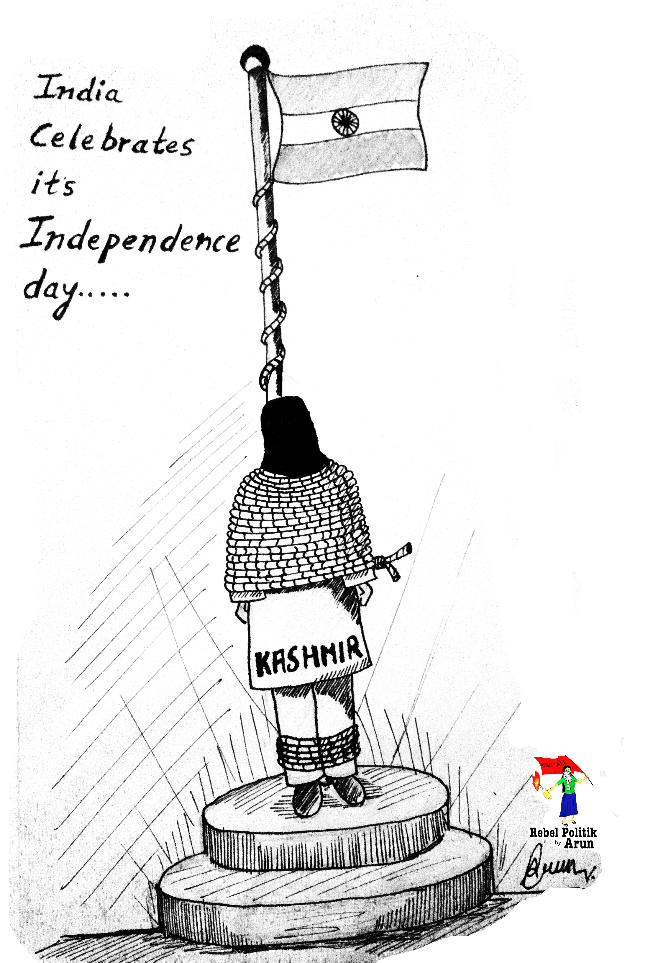 Cartoon] Kashmir Siege and India celebrates its Independence Day – Rebel  Politik