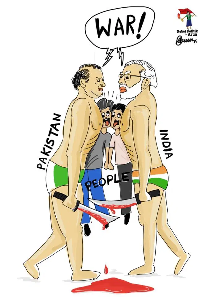 Cartoon] WAR!!!! India & Pakistan – Rebel Politik